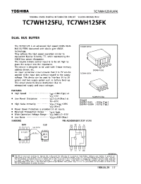 Datasheet TC7WH125FU manufacturer Toshiba