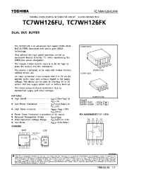 Datasheet TC7WH126FU manufacturer Toshiba