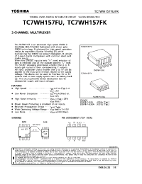 Datasheet TC7WH157FK manufacturer Toshiba
