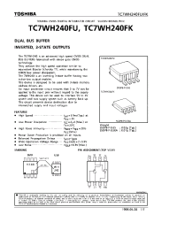 Datasheet TC7WH240FK manufacturer Toshiba