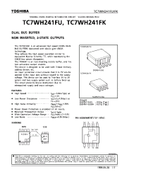 Datasheet TC7WH241FK manufacturer Toshiba