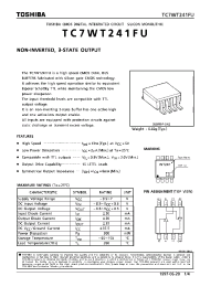 Datasheet TC7WT241FU manufacturer Toshiba