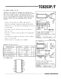 Datasheet TC9203F manufacturer Toshiba