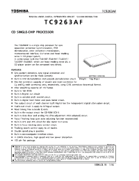 Datasheet TC9263 manufacturer Toshiba