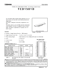 Datasheet TCD1501 manufacturer Toshiba