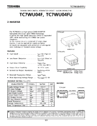Datasheet TCWU04F manufacturer Toshiba