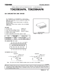 Datasheet TD62083AFN manufacturer Toshiba