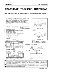 Datasheet TD62308AP manufacturer Toshiba