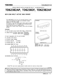 Datasheet TD62382AF manufacturer Toshiba