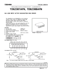 Datasheet TD62387AFN manufacturer Toshiba