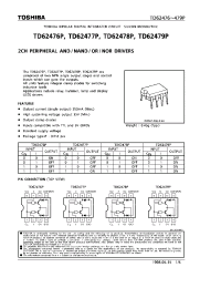 Datasheet TD62476P manufacturer Toshiba