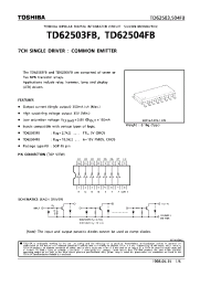 Datasheet TD62503FB manufacturer Toshiba