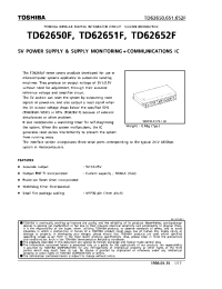 Datasheet TD62650F manufacturer Toshiba
