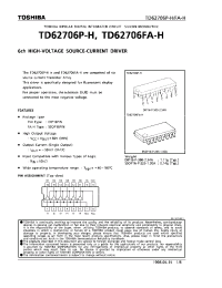 Datasheet TD62706P-H manufacturer Toshiba