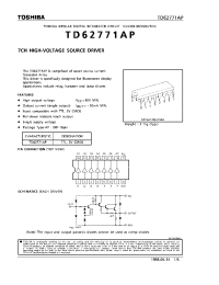 Datasheet TD62771AP manufacturer Toshiba