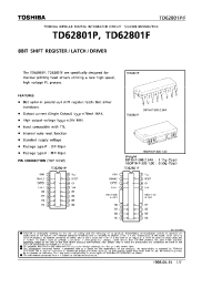 Datasheet TD62801F manufacturer Toshiba