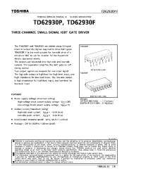 Datasheet TD62930P manufacturer Toshiba