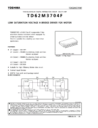 Datasheet TD62M3704F manufacturer Toshiba