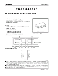 Datasheet TD62M4601F manufacturer Toshiba