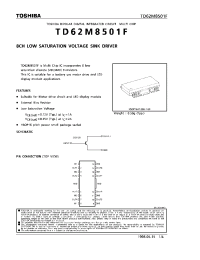 Datasheet TD62M8501F manufacturer Toshiba