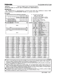 Datasheet THLD25N11B70 manufacturer Toshiba