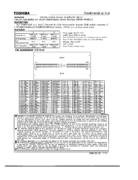 Datasheet THMR1N16E-7 manufacturer Toshiba