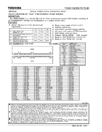 Datasheet THMY1GE0SC70 manufacturer Toshiba