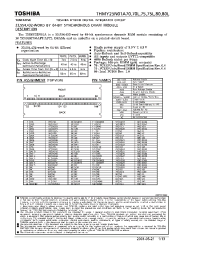 Datasheet THMY25N01A70 manufacturer Toshiba