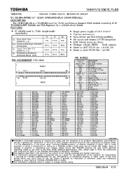 Datasheet THMY51E10B75 manufacturer Toshiba