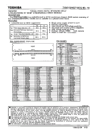 Datasheet THMY644071BEG-80 manufacturer Toshiba