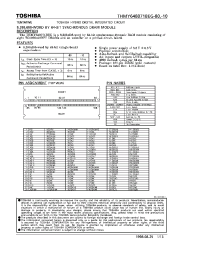 Datasheet THMY648071BEG-10 manufacturer Toshiba