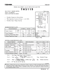 Datasheet THS119 manufacturer Toshiba