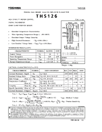 Datasheet THS126 manufacturer Toshiba
