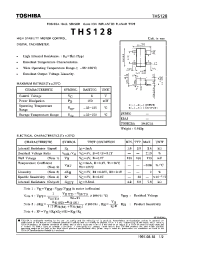Datasheet THS128 manufacturer Toshiba