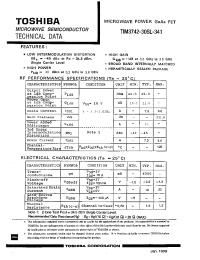 Datasheet TIM3742-30SL-341 manufacturer Toshiba