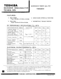 Datasheet TIM5359-4 manufacturer Toshiba
