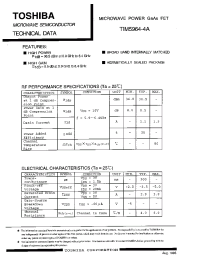 Datasheet TIM5964-4A manufacturer Toshiba