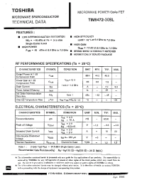 Datasheet TIM6472-30SL manufacturer Toshiba