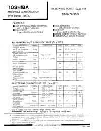 Datasheet TIM6472-35SL manufacturer Toshiba
