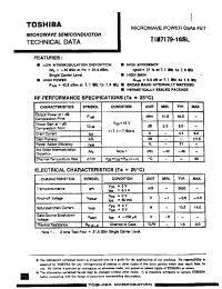 Datasheet TIM7179-16SL manufacturer Toshiba