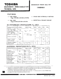 Datasheet TIM8596-8 manufacturer Toshiba