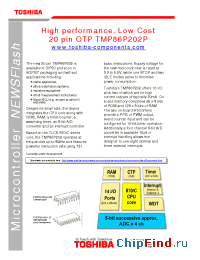Datasheet TMP86P202P manufacturer Toshiba