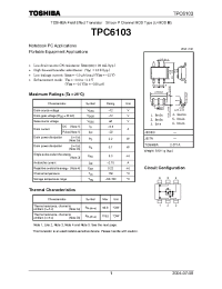 Datasheet TPC6103 manufacturer Toshiba