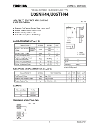 Datasheet U05NH44 manufacturer Toshiba