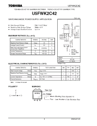 Datasheet U5FWK2C42 manufacturer Toshiba