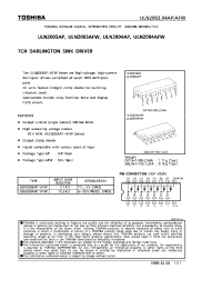 Datasheet ULN2003AFW manufacturer Toshiba