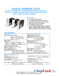 Datasheet HDU100-A-30 manufacturer Total Power