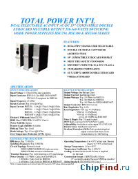 Datasheet HSU250-T050II manufacturer Total Power