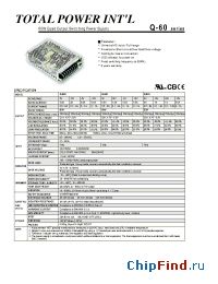 Datasheet Q-60D manufacturer Total Power