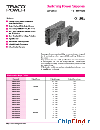 Datasheet ESP100-05S manufacturer Traco